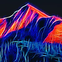 whitewater ymir peak digital art