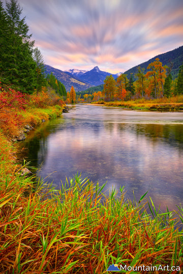 frog peak fall colors slocan river valley bc