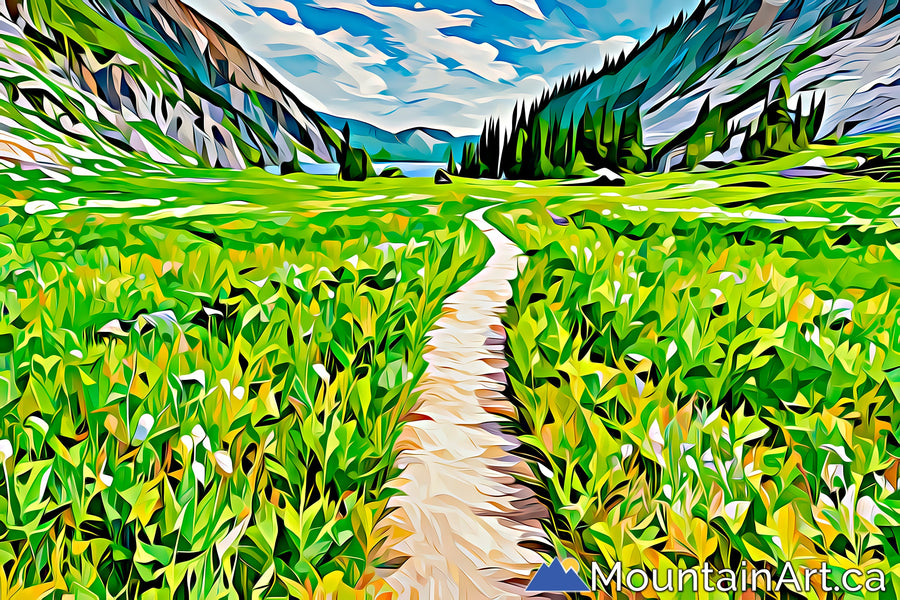 kokanee glacier park trail to kokanee lake nelson bc Lucas Jmieff mountain art