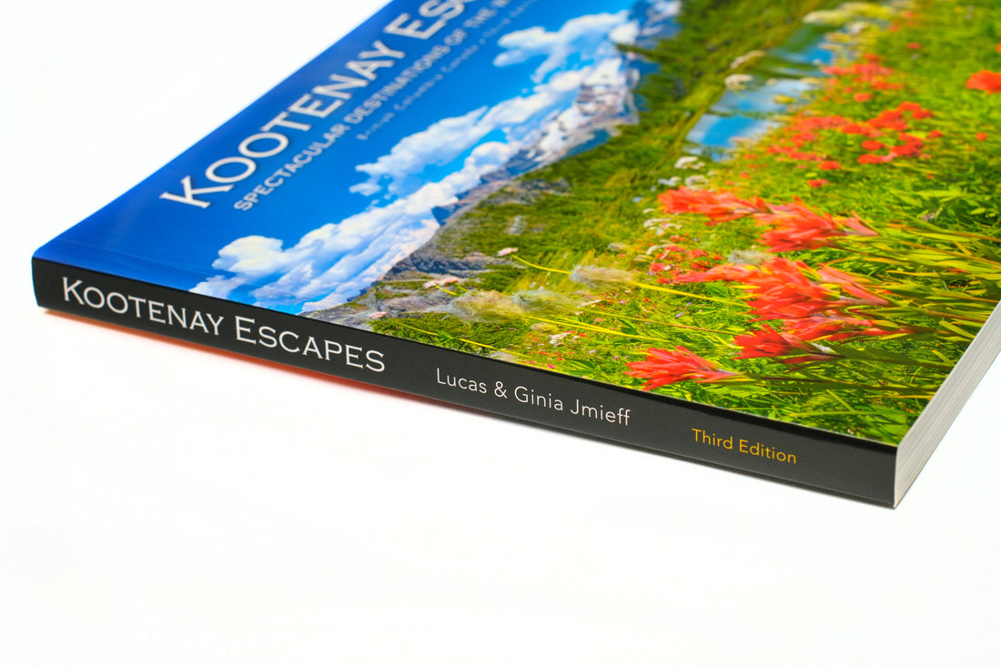 kootenay escapes coffee table book close up photo third edition 2026