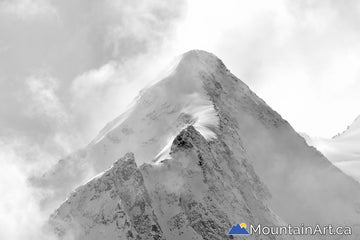 Mt Cooper in the snow covered Selkirk Mountains near Meadow Creek, BC