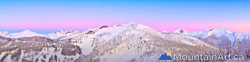 whitewater ski area ymir bowl sunset alpenglow nelson BC
