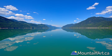 glassy waters of lower arrow lake castlegar deer park renata bc