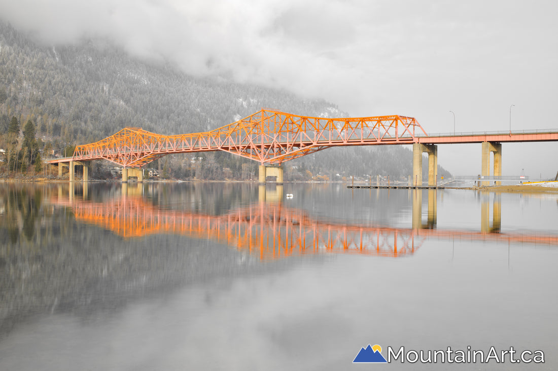 big orange bridge bob of nelson bc kootenay lake