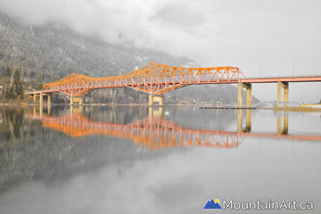 big orange bridge bob of nelson bc kootenay lake