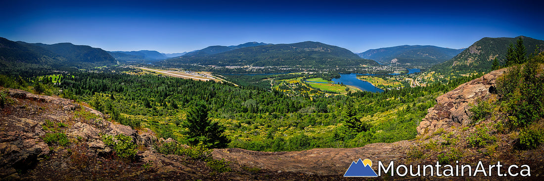 castlegar bc dove hill panorama photo spring