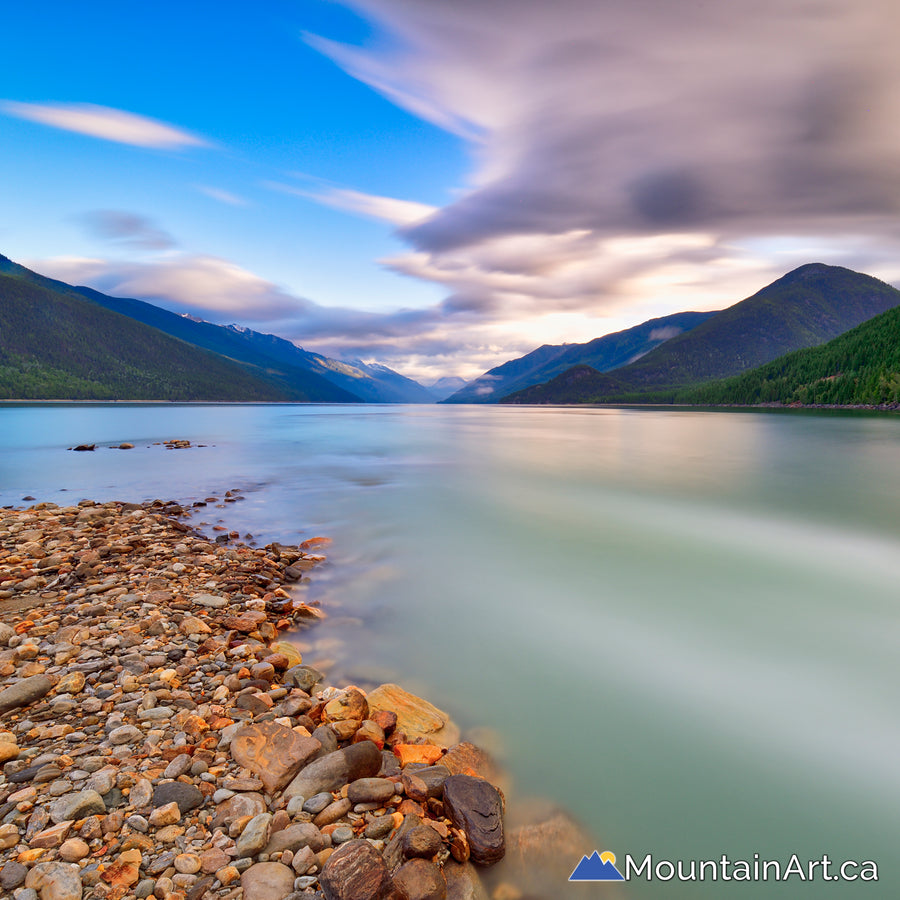 upper duncan lake little glacier creek mouth bc