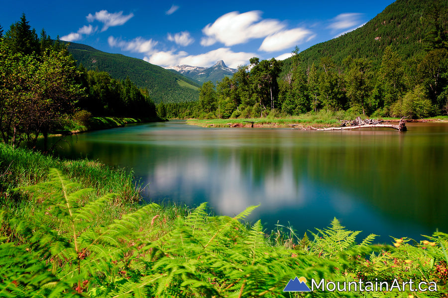 slocan river lush valley frog peak mt wilton