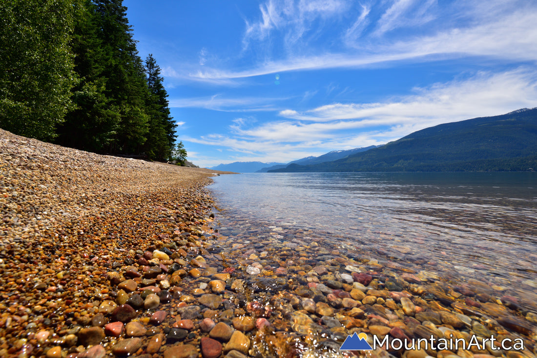 garland bay beautiful beach camping on kootenay lake bc