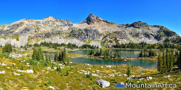 Gwillim Lakes panorama, Valhalla Park, BC. By Lucas Jmieff.