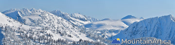 kokanee glacier park winter panorama with glory basin