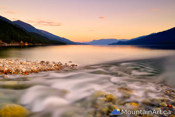 powder creek garland bay sunset kootenay lake east shore kaslo bc