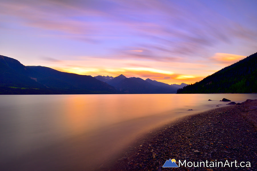 kootenay lake sunset lardeau lost ledge bc