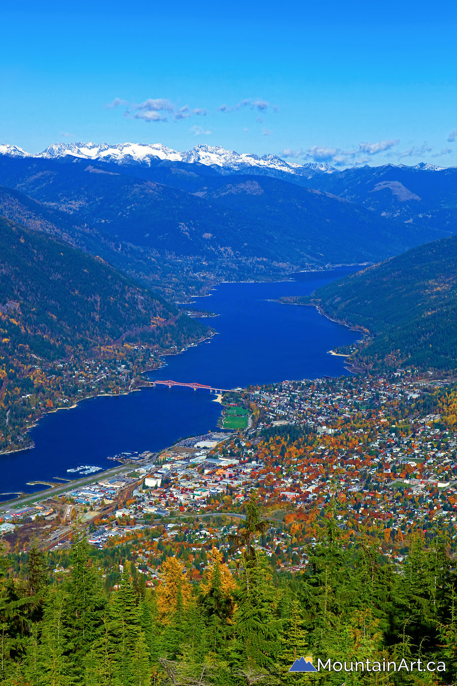 nelson bc fall view giveout creek kootenay lake kokanee glacier