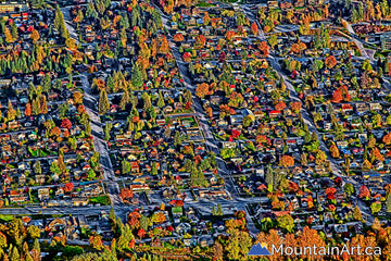 nelson bc fairview fall aerial painted photo jmieff