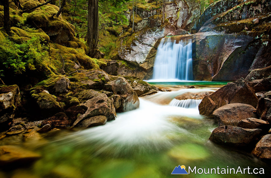 nemo creek waterfall valhalla park slocan lake bc