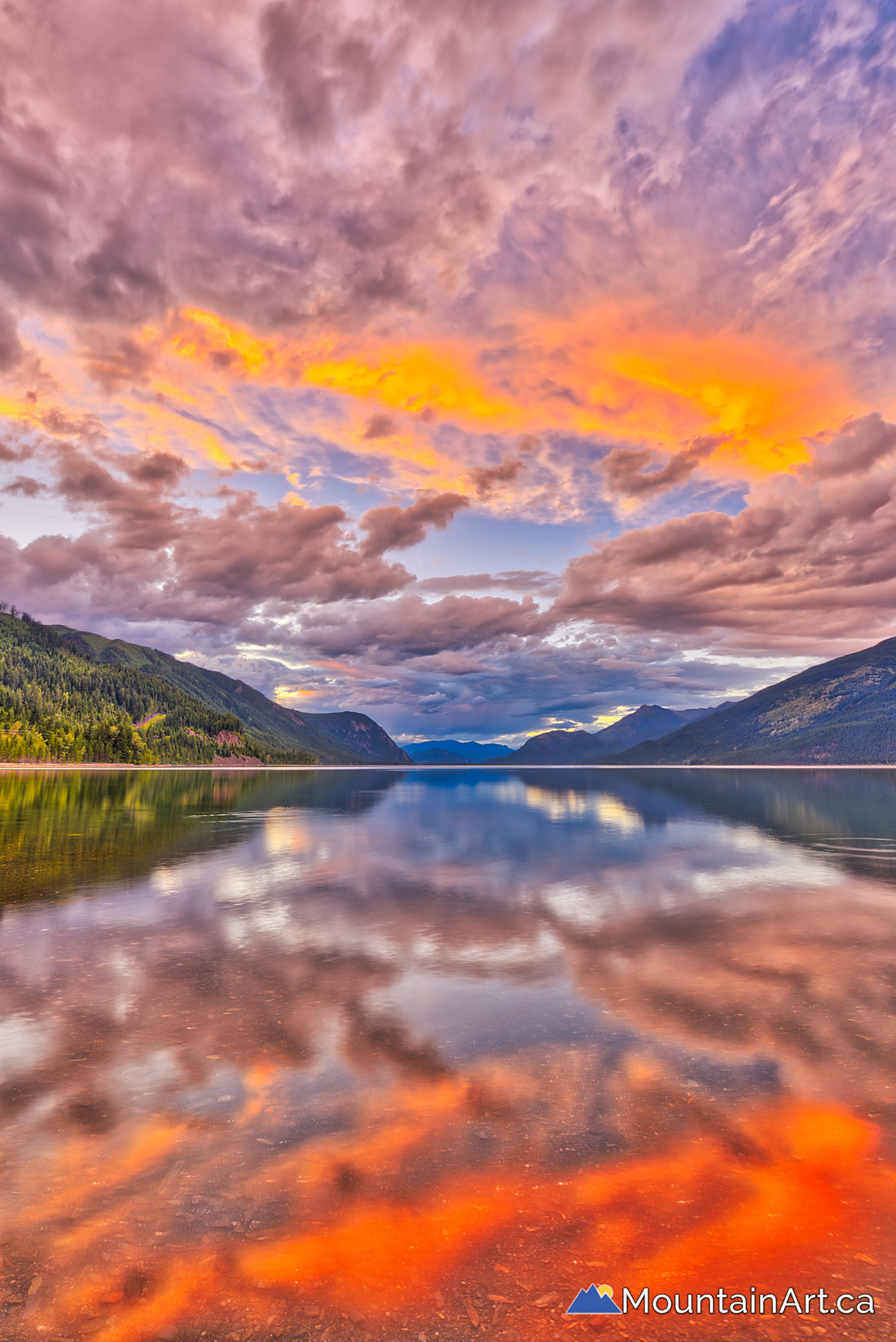 north kootenay lake lost ledge sunset lardeau bc