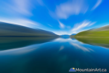 slocan lake motion blur near siverton bc