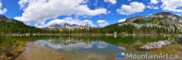 Drinnon Pass panorama, Wicca Lakes and Devil's Range Valhalla Park.