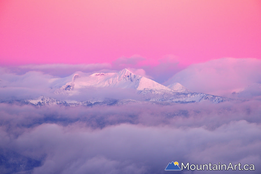 whitewater ski backcountry ymir peak sunset alpenglow nelson bc