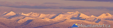 whitewater ski hill sunset backcountry alpenglow ymir bowl peak panorama