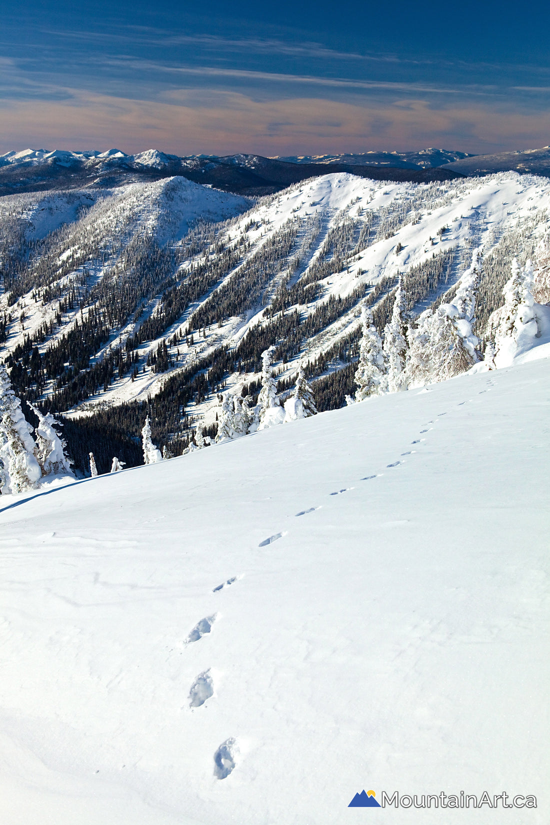 Evening Ridge and Whale's Back view from White Queen Whitewater